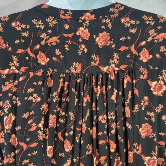 Free People Floral Boho Flower Field Mini Dress size Large - Picture 16 of 16